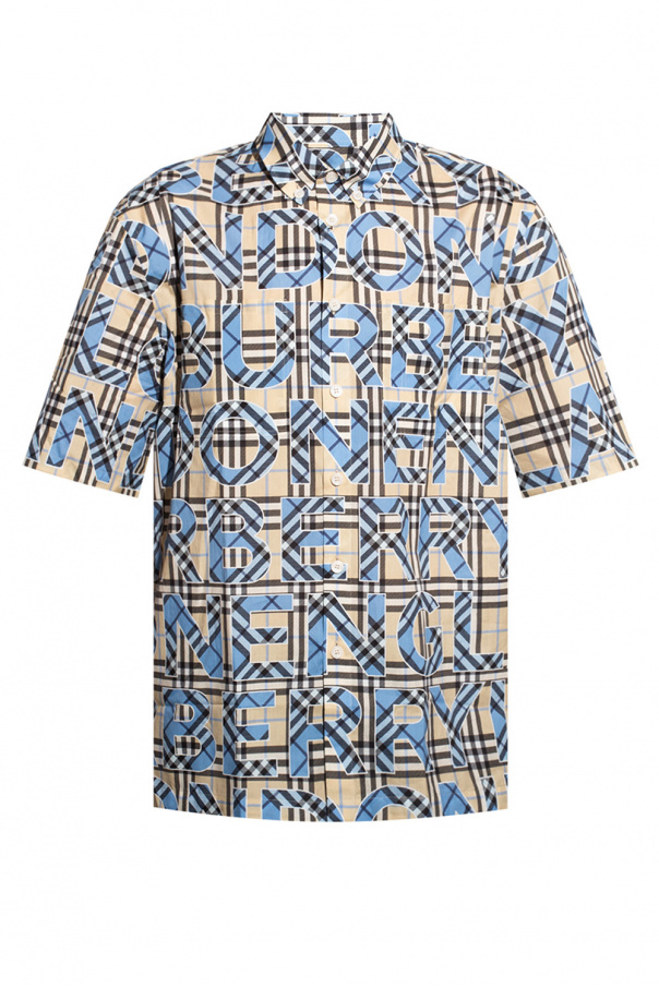 Burberry Patterned shirt with short sleeves